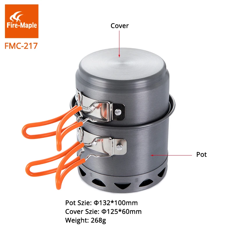 Camping Outdoor Cooking Set - ファイヤーマプルキャンプ調理器具セットポータブル屋外折りたたみコンパクト加熱交換ポットアルミニウム合金ピクニックツールFMC-217