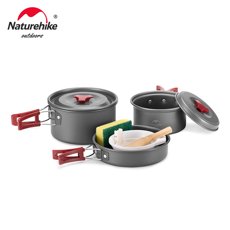 Camping Cooking And Dining Set - Naturehike-キャンプ用の超軽量調理器具,ピクニックやハイキング用の屋外食器