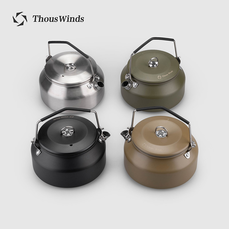 Camping Outdoor Cooking Set - Thous Winds キャンプケトル アウトドアケトル ポータブルハイキング調理器具超軽量コーヒーウォーターケトル1L