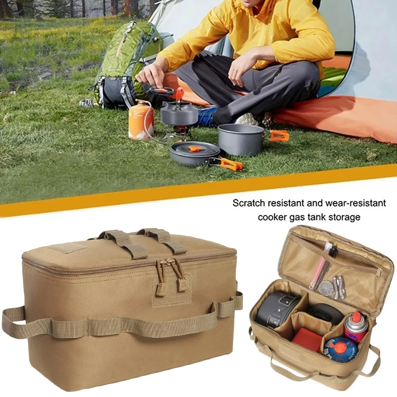 キャンプガスタンク収納袋屋外大容量グランドネイルツールバッグ - Camping Outdoor Cooking Set のレビューと価格