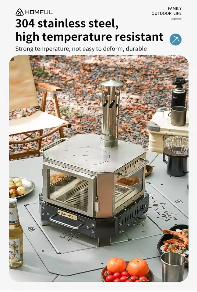 HOMFUL ポータブル薪ストーブ 家庭用暖房 薪焚き式 ポ - Camping Cooking Unit のレビューと価格