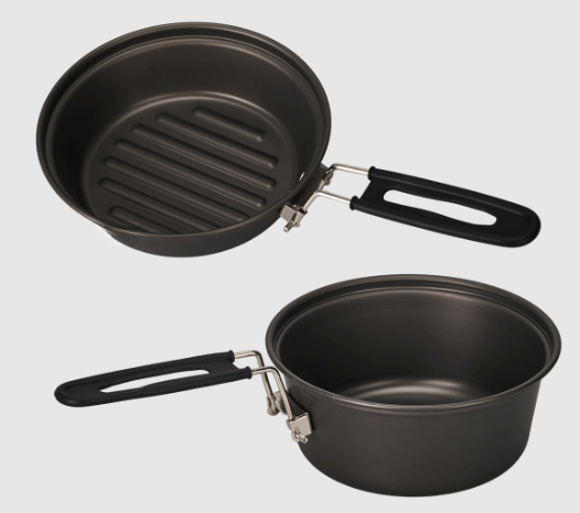 軽量アルミ合金キャンプ調理器具セット 3 ピースポットパンケ - Camping Outdoor Cooking Set のレビューと価格