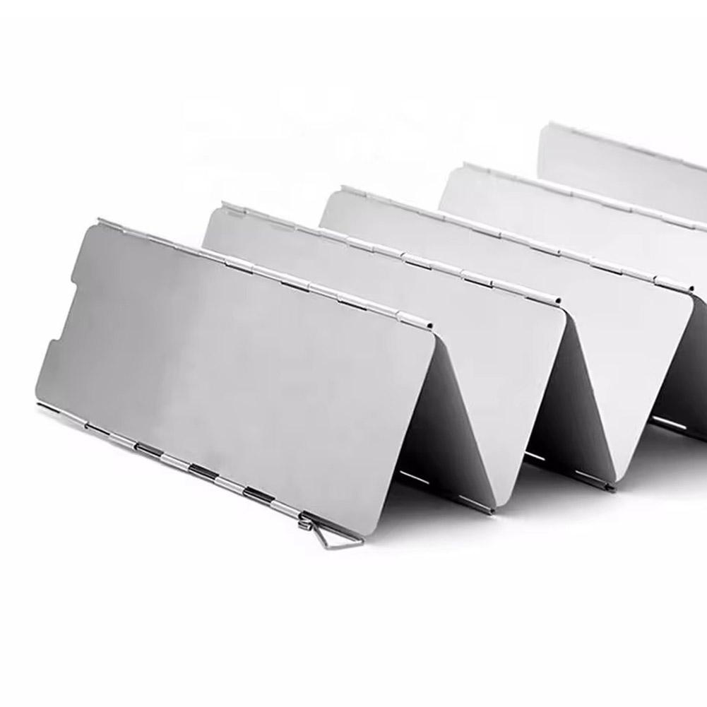 屋外折りたたみ式防風シールド キャンプストーブ 風防 ガスコ - Camping Cooking Windscreen のレビューと価格