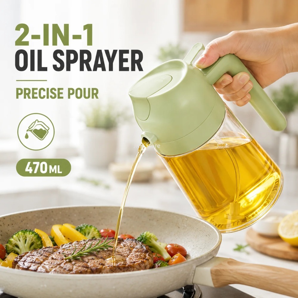 2 in 1 オリーブオイルスプレーディスペンサーボトル 大 - Camping Cooking Area のレビューと価格