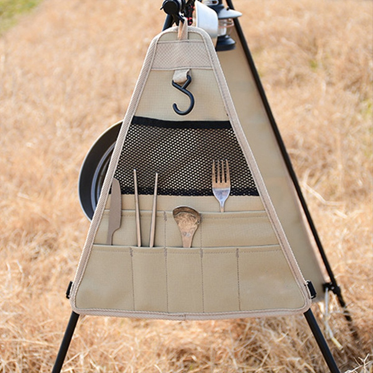 ポータブルキャンプ用キッチン用品オーガナイザーバッグ、アウト - Camping Cooking Area のレビューと価格