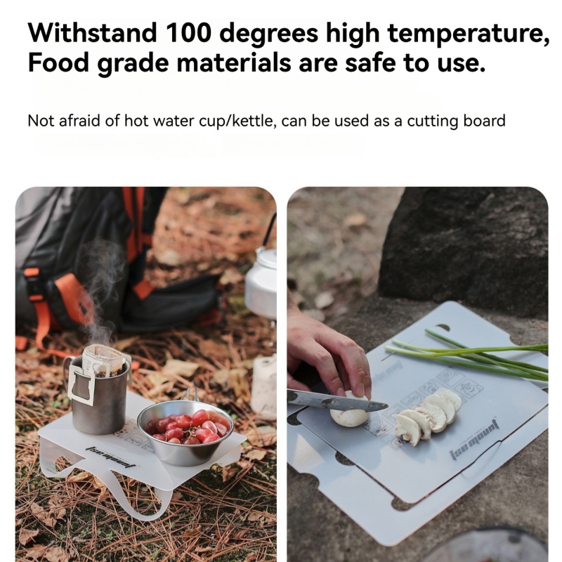 屋外用PPボード折りたたみテーブル キャンプ用 耐熱性 小型 - Camping Cooking And Dining Set のレビューと価格