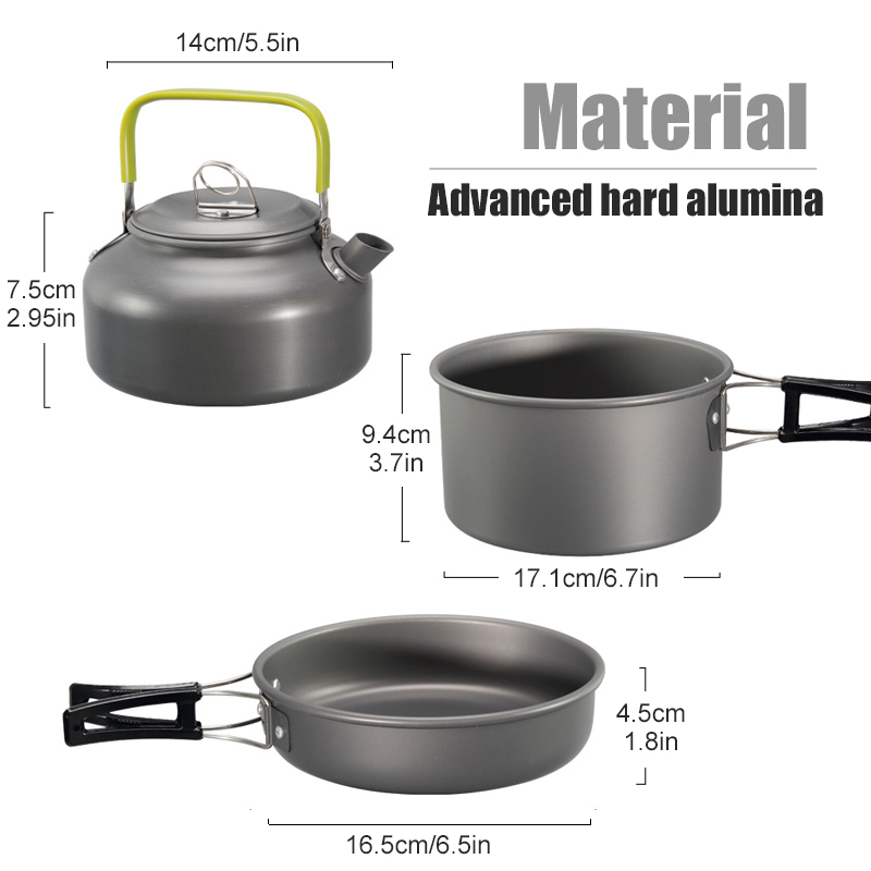 WESTTUNE キャンプ調理器具キット アルミ アウトドア - Camping Outdoor Cooking Set のレビューと価格
