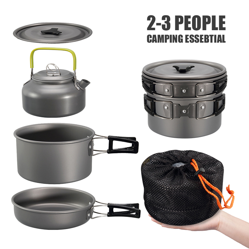 WESTTUNE キャンプ調理器具キット アルミ アウトドア - Camping Outdoor Cooking Set のレビューと価格