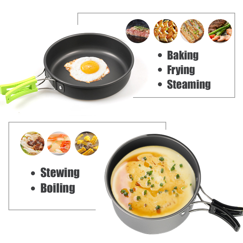 WESTTUNE キャンプ調理器具キット アルミ アウトドア - Camping Outdoor Cooking Set のレビューと価格