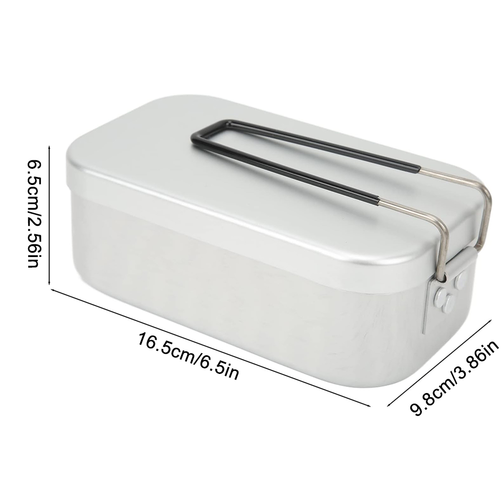 800 ミリリットルアルミ弁当箱屋外キャンプ調理器具食器折り - Camping Outdoor Cooking Set のレビューと価格