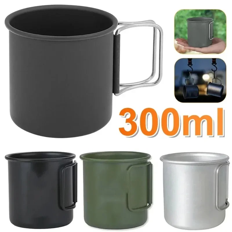 新しい 300 ミリリットル折りたたみ式アルミ合金カップ多用 - Camping Outdoor Cooking Set のレビューと価格