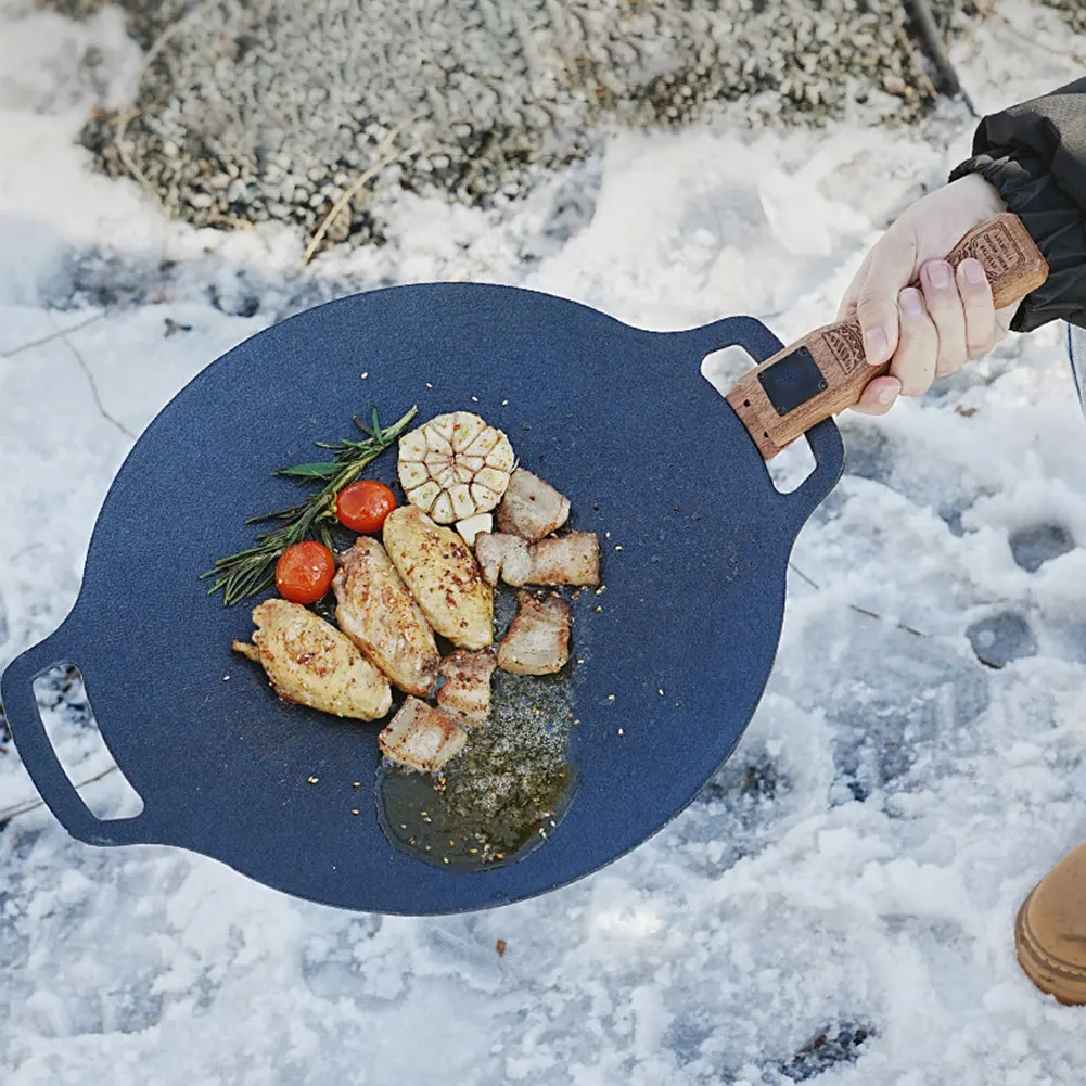 屋外用天然木製グリルパンハンドル、取り外し可能、耐熱性、火傷 - Camping Cooking Bowl のレビューと価格