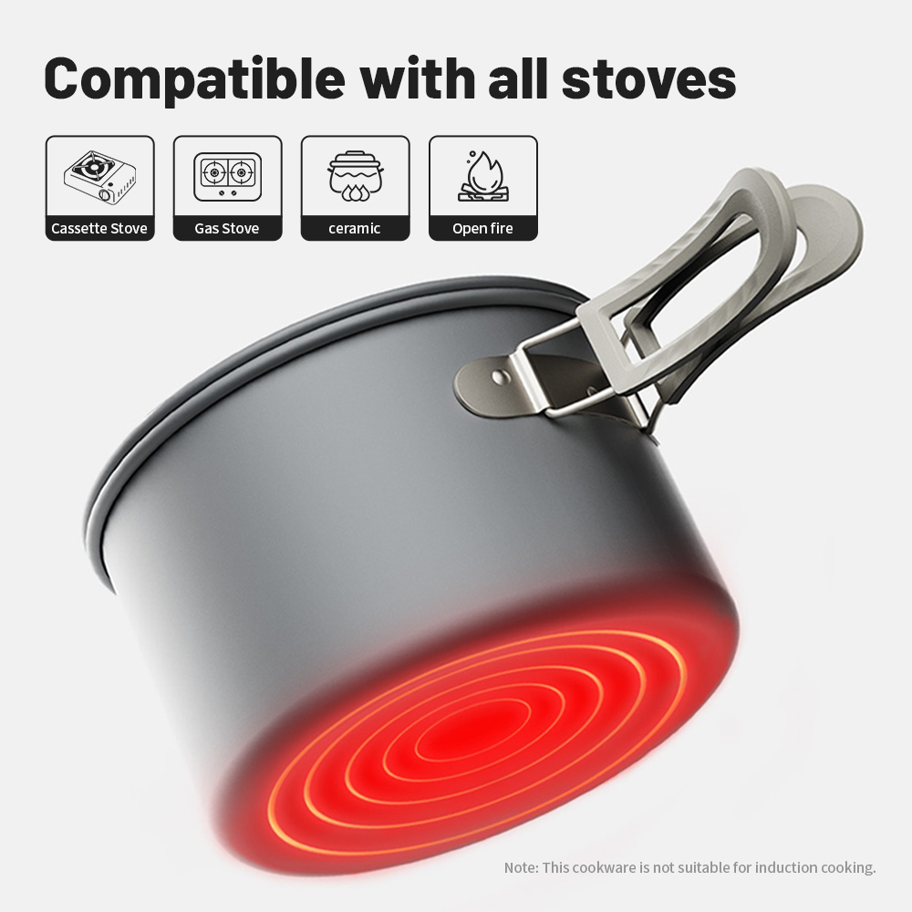 Naturehike キャンプ調理器具キット屋外フライパンポ - Camping Cooking And Dining Set のレビューと価格