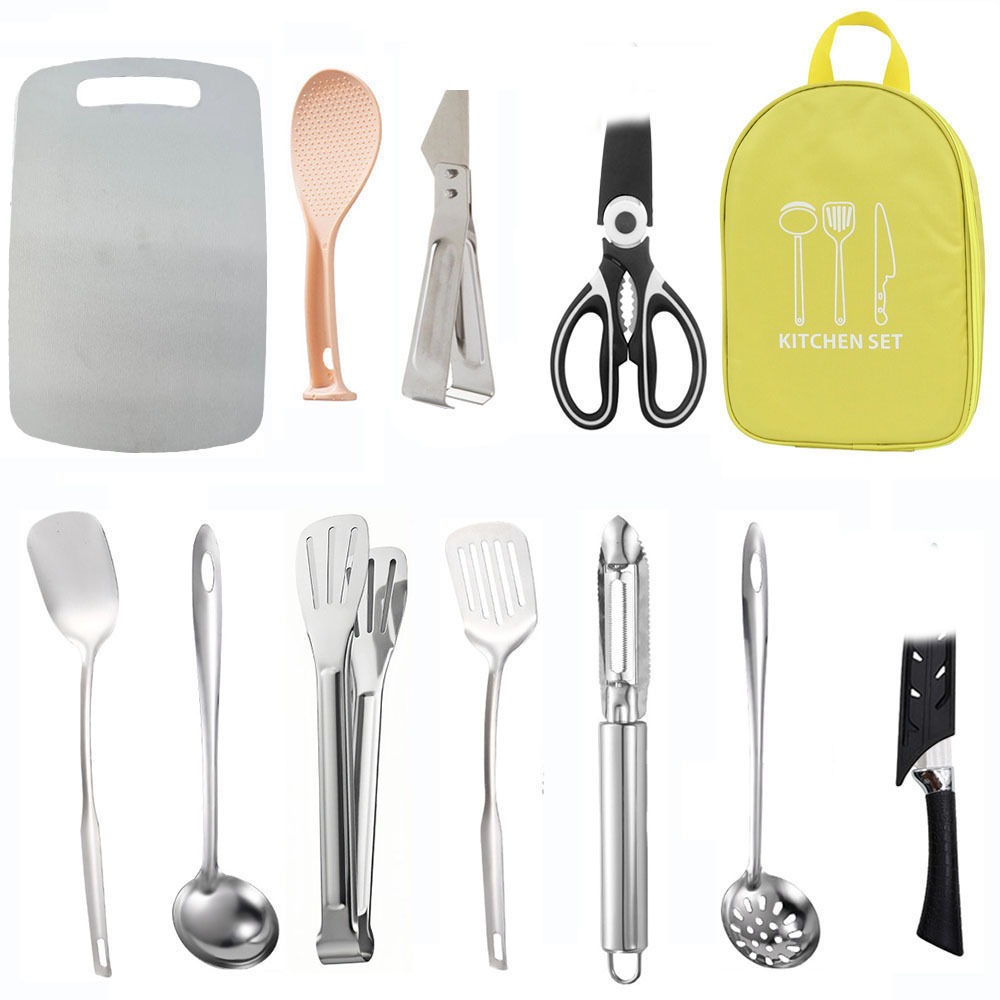 キャンプ用調理器具収納バッグ-キャンプ用調理器具セットバッグ - Camping Cooking And Dining Set のレビューと価格