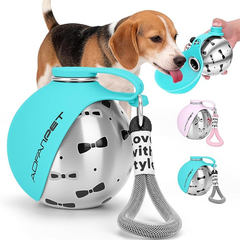 携帯用犬猫ウォーターボトル、ステンレス製旅行用ウォーターディ - Camping Cooking Bowl のレビューと価格
