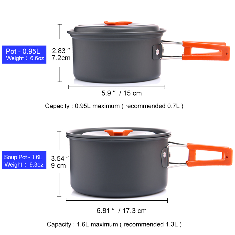 幅の屋外キャンプ調理器具セット、食器、調理カトラリー、調理器 - Camping Cooking Unit のレビューと価格
