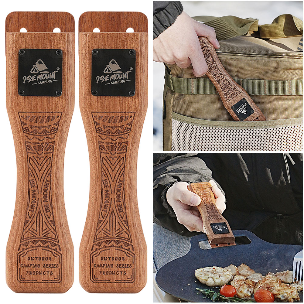 1個入り アウトドア用天然木製グリルパンハンドル 取り外し可 - Camping Cooking Set Detachable Handle のレビューと価格