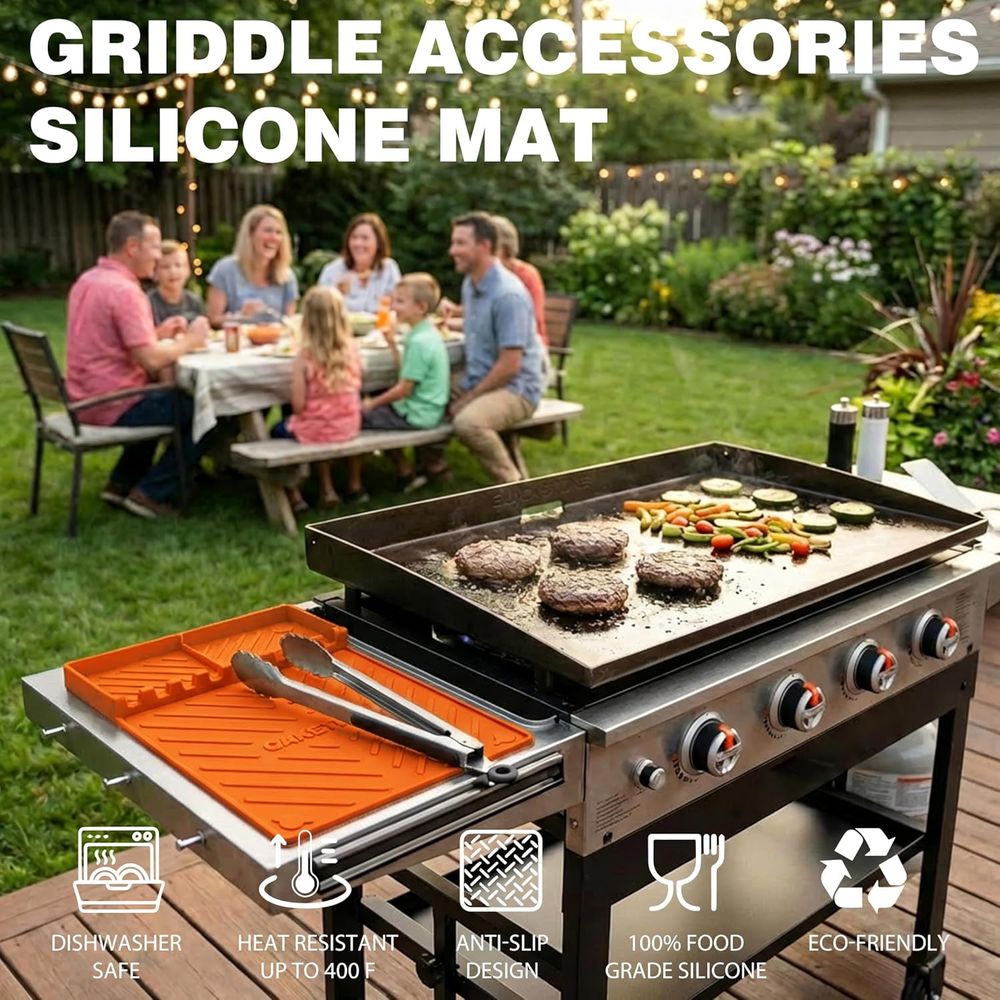 シリコン製グリルマットまたはグリドルアクセサリー、調理キッチ - Camping Cooking Area のレビューと価格