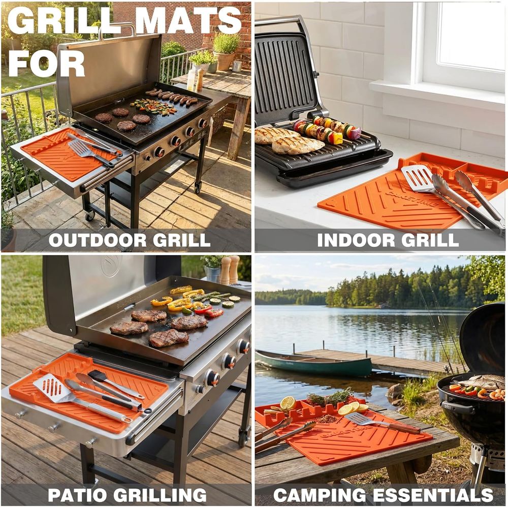 シリコン製グリルマットまたはグリドルアクセサリー、調理キッチ - Camping Cooking Area のレビューと価格