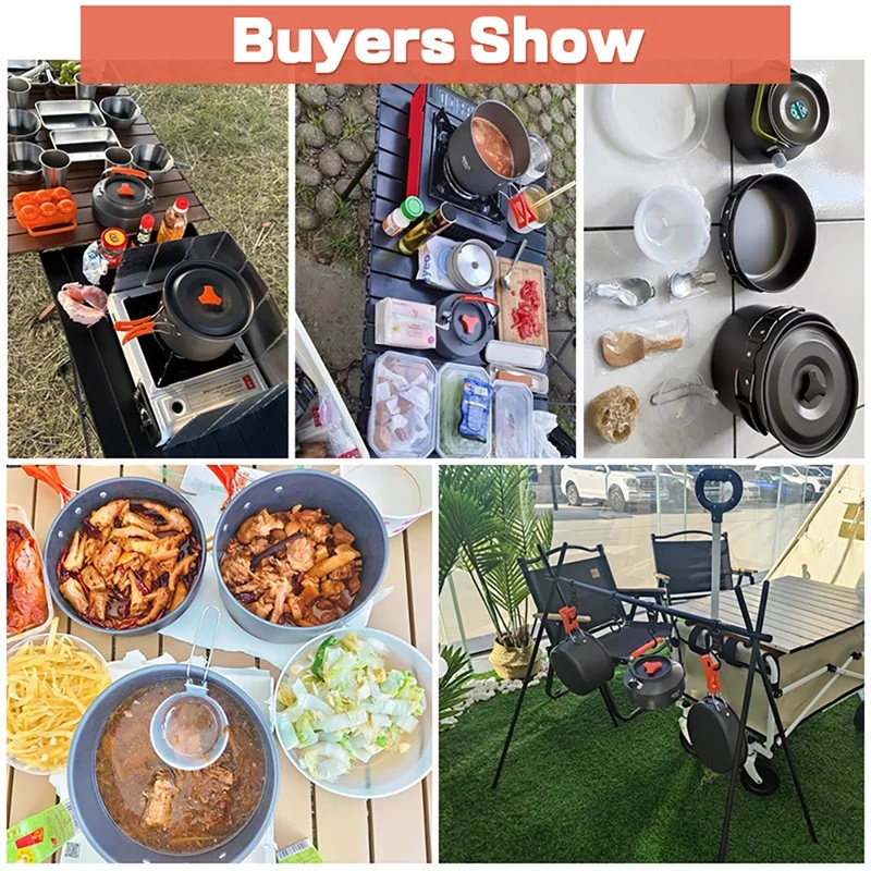 キャンプクッキングセット キャンプ調理器具 旅行用食器 アウ - Camping Cooking Unit のレビューと価格